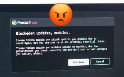Risolvere Aggiornamenti Bloccati PrestaShop